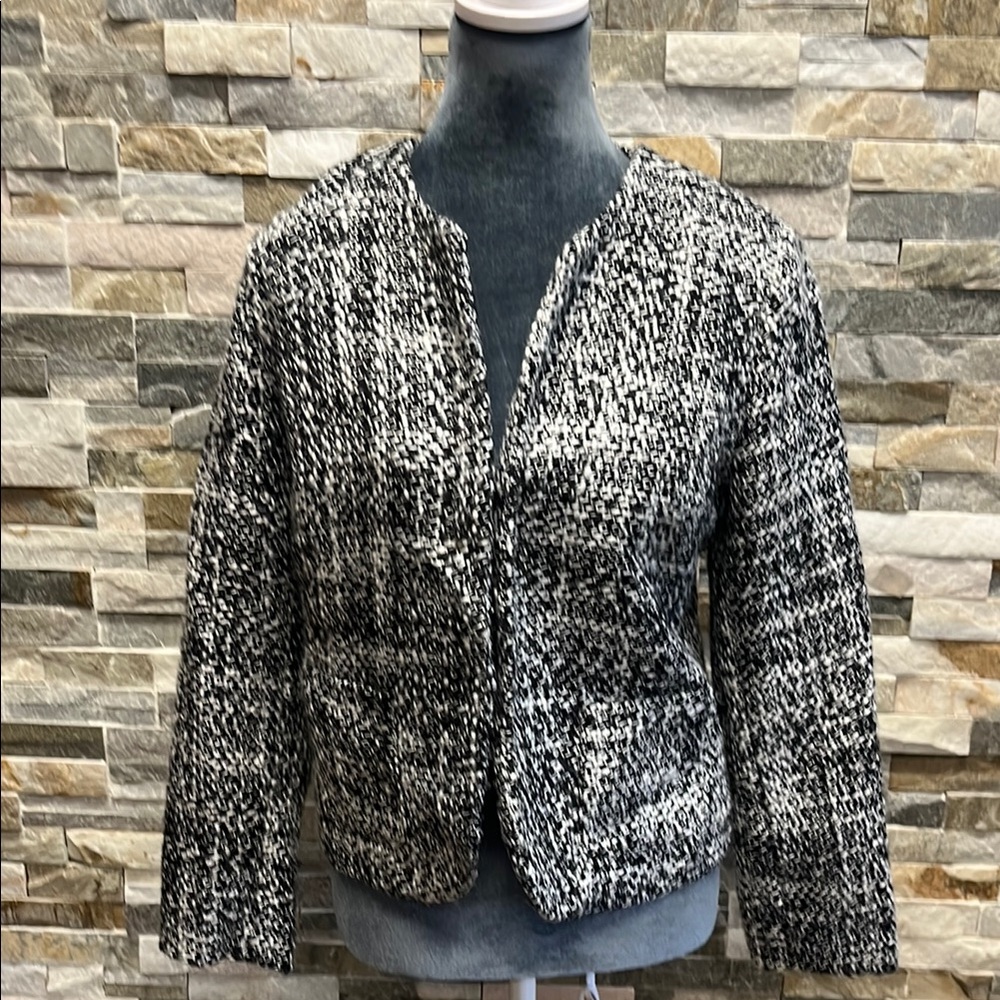 Briggs New York Women's Black and White Tweed Jacket